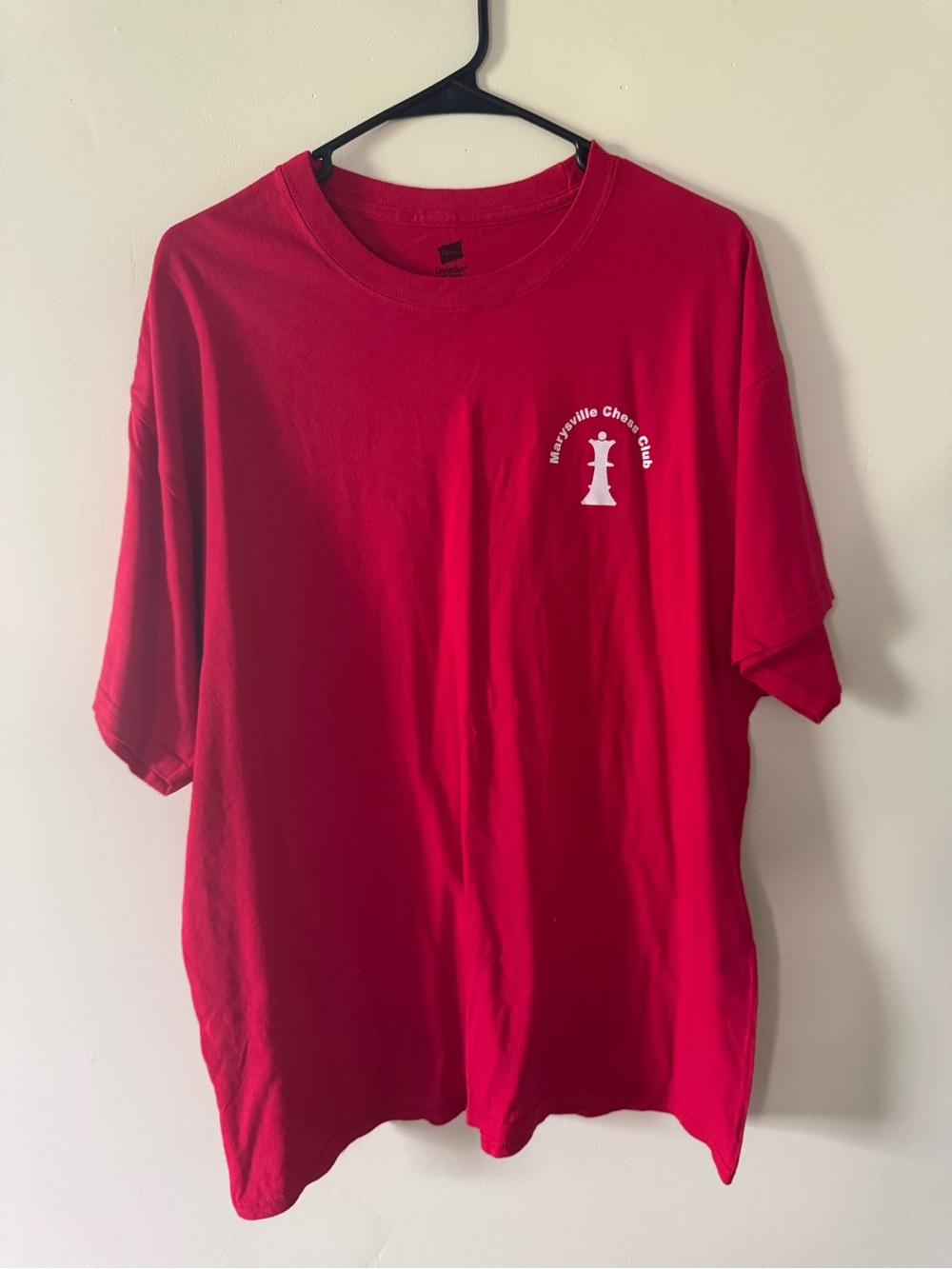 Hanes Marysville Chess Club T-Shirt Lot (2 Shirts) – Red & Blue – Size XL